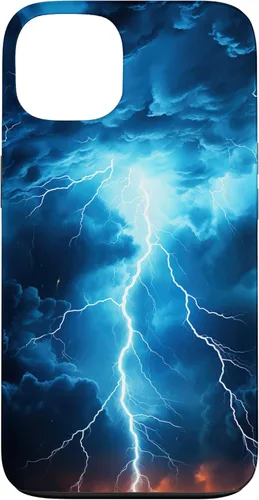 Vista 7 de Cool Blue Lightning Bolt Storm Wild Nature Sky Graphic Art Case for iPhone 17