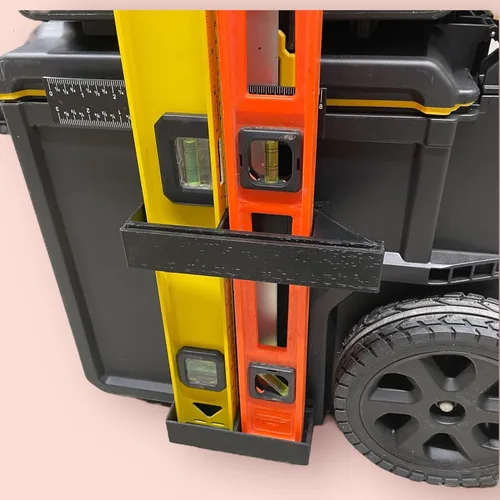 Vista 6 de Generic Soporte de regla cuadrado en T de doble nivel con borde cuadrado 5 en 1 compatible con Dewalt Tough Systems 2.0, ABS impreso en 3D, 5