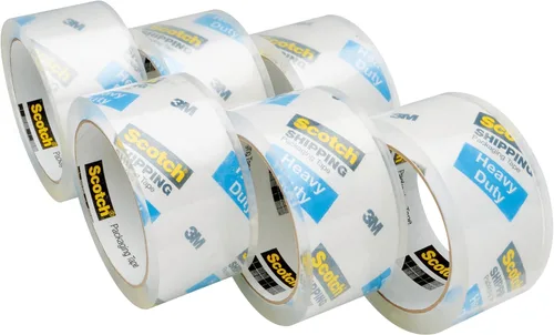 Vista 11 de Scotch Heavy Duty Shipping Packing Tape, Clear, Shipping and Packaging Supplies, 1.88 in. x 54.6 yd., 6 Tape Rolls
