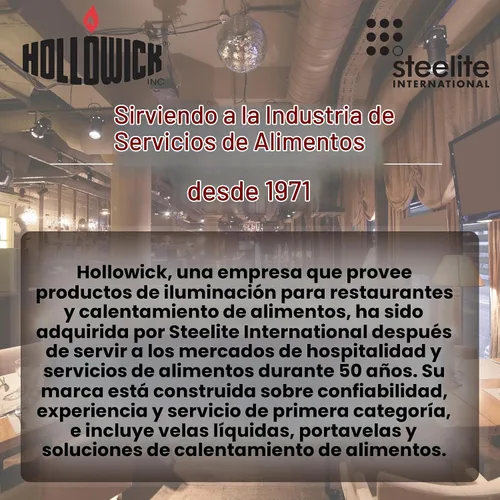 Vista 5 de Hollowick Velas líquidas desechables, 50 horas, para uso en portalámparas votivas de vidrio, luces de mesa de boda de restaurante, cierres