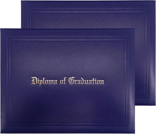 Vista 28 de GraduationMall Cubierta impresa para diploma para certificado 8.5 x 11 pulgadas, color negro, paquete de 1