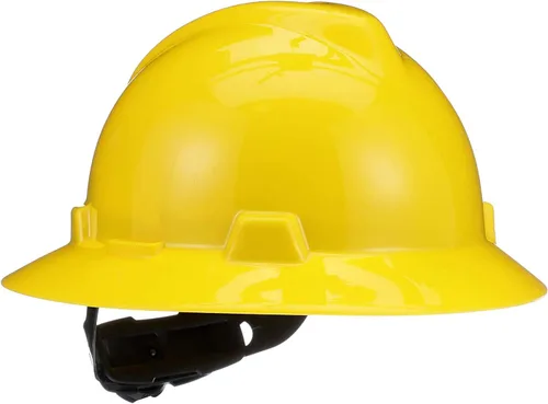 Vista 16 de MSA V-Gard Casco de Ala Completa con Suspensión - Carcasa de Polietileno, Protección Superior contra Impactos y Correas de Corona Autoajustables