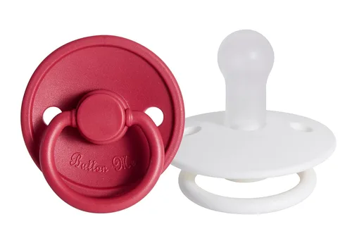 Vista 12 de ButtonMe - Chupetes de silicona suave de alta calidad para recién nacidos de 0 a 6 meses, sin BPA, paquete de 2 chupetes cómodos y elegantes de 0 a