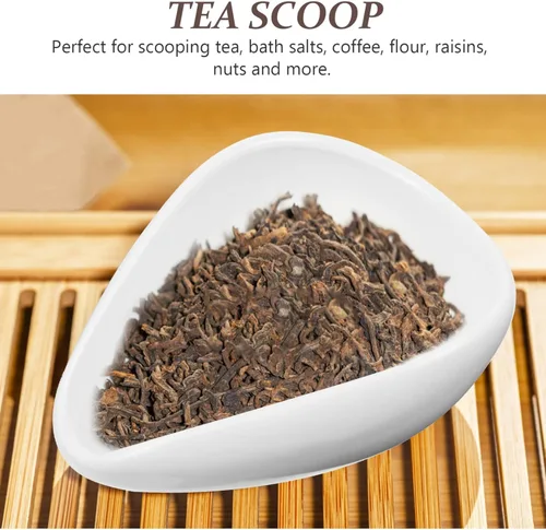 Vista 8 de Cuchara de té de cerámica para té, accesorios para té, cuchara cuchara para té, cuchara práctica de cucharadita de té, cuchara de cerámica