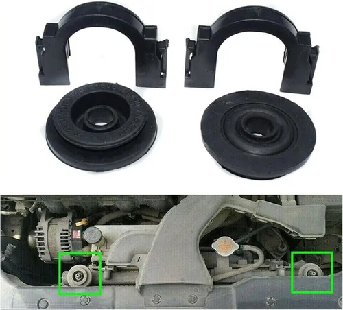 Vista 5 de 2 juegos de soporte de buje de montaje superior para radiador Nissan Maxima 2004 -2017 Quest 2004 -2016 Rogue 2008-2015 Altima 21506-6M100