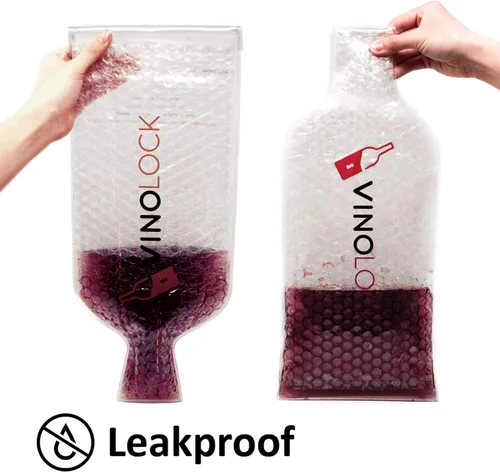 Vista 6 de Bolsa protectora de vino para viajes en avión - Paquete de 6