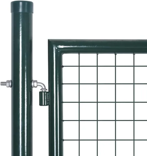 Vista 4 de Puerta moderna para valla de jardín, barrera de jardín, con sistema de bloqueo, con llave, para jardín, patio, terraza, valla de malla de jardín