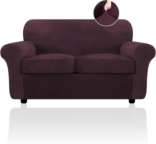 Vista 43 de FestiCorp Funda para Sofá, Fundas de Terciopelo para Sofá para Perros, Fundas Elásticas para Sofá, Fundas Gruesas de Muebles para Mascotas, Funda