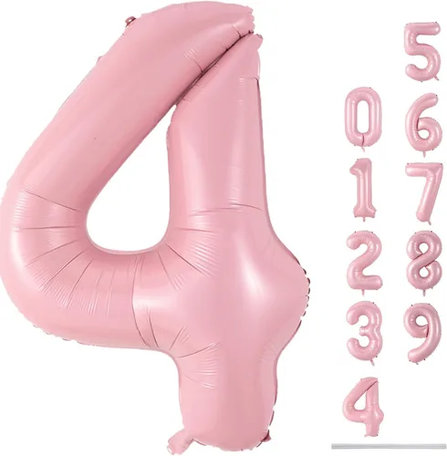 Vista 147 de Globos beige de 40 pulgadas con números grandes 3, globos de helio de dígito 3 de color blanco marfil autoinflables para terceras niñas, globos
