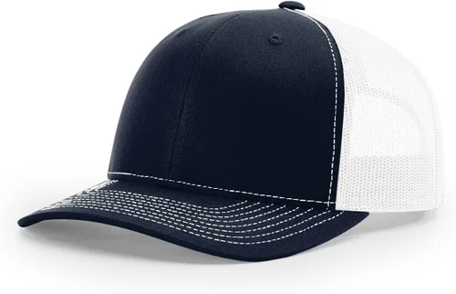 Vista 72 de Richardson 112 Gorra de Camionero - Gorra Snapback Ajustable Premium - Gorras Richardson en Blanco de Seis Paneles Estructurados .Negro