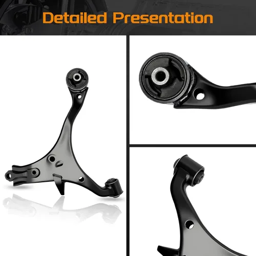 Vista 6 de Brazos de control delanteros inferiores compatibles con Honda Civic [modelos sin si]; Acura EL 2001-2005 con rótulas, barras estabilizadoras - Kit