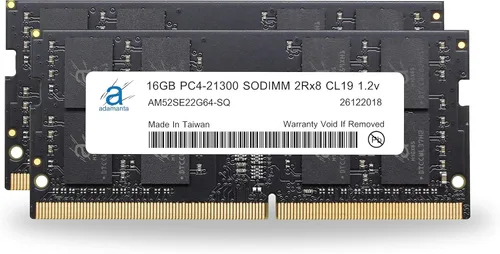 Vista 13 de Adamanta 16 GB (1x16GB) de memoria para laptop DDR4 2133 Mhz PC4-17000 SODIMM 2Rx8 CL15 1,2 V Notebook DRAM RAM