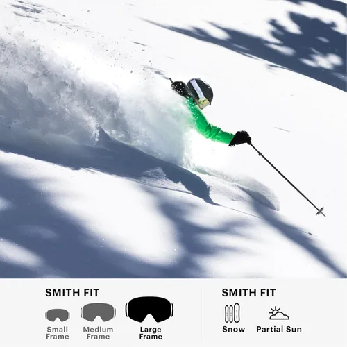 Vista 2 de SMITH Reason OTG Snow Goggles – Adult Ski & Snowboarding Goggles with Carbonic-X Lens & 100% UV Protection – for Men & Women