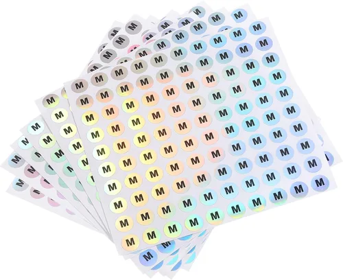 Vista 44 de MECCANIXITY Adhesivos con letras mayúsculas láser, letras mayúsculas de 3/8 pulgadas, letras del alfabeto E redondas, calcomanías reflectantes