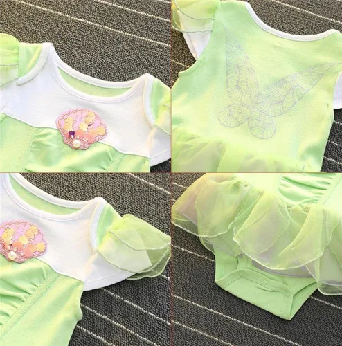 Vista 3 de Dressy Daisy - Mameluco con diadema para bebé o niñas pequeñas, diseño de princesa, disfraz para Halloween, cumpleaños, fiestas