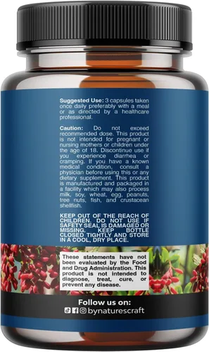 Vista 2 de Complejo equilibrado de berberina Plus de 1200 mg, berberina antioxidante con cápsulas de canela de ceilán más extracto de cardo mariano