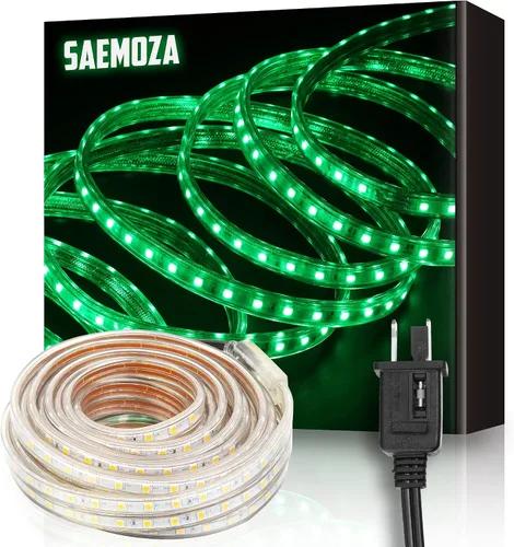 Tira de luces LED SMD5050 de 16.4 pies, 300 unidades LED, impermeable, flexible, cortable, para uso en exteriores e interiores, adecuada para el