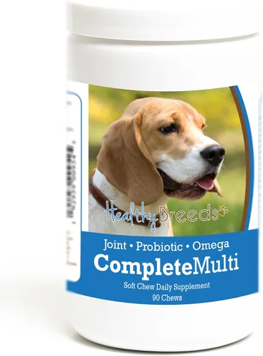 Vista 294 de Healthy Breeds Cavalier King Charles Spaniel - Multivitamínico todo en uno, completo con probióticos, glucosamina, condroitina y omegas, 60