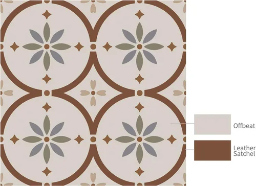 Vista 5 de Alwayspon 12 calcomanías de azulejos de pared retro florales mate para transferir, despegar y pegar, calcomanías de vinilo autoadhesivas