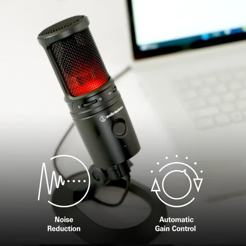 Vista 6 de Audio-Technica Micrófono de condensador USB AT2020USBXP, con DSP