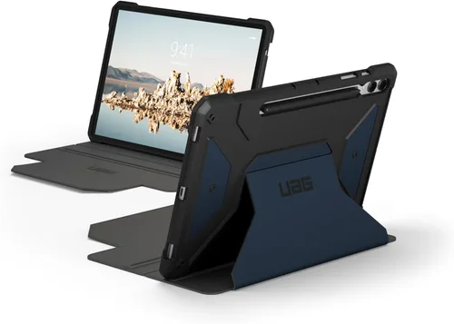 Vista 10 de UAG - Funda diseñada para Samsung Galaxy Tab S9 Plus de 12.4 pulgadas 2023 SM-X810 Metropolis SE negro, multiángulo con función de encendido