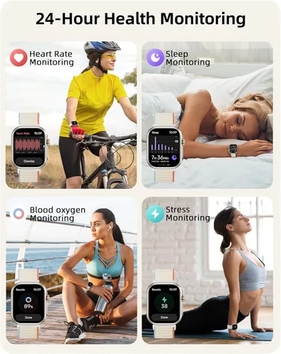 Vista 4 de Parsonver Reloj inteligente con GPS integrado para mujeres y hombres con llamadas Bluetooth, rastreador de actividad física con GPS, más de 100
