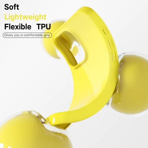 Vista 236 de Svanove para iPhone 7 Plus/ 8 Plus, funda de silicona, de goma suave brillante y gel de jey lindo, funda protectora de plástico simple y lisa