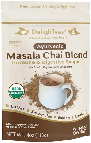 Vista 11 de DelighTeas Alternativa de Café Orgánico Café Herbal Ayurvédico de Achicoria y Diente de León Sustituto de Café USDA Orgánico, Sin Cafeína, Sin