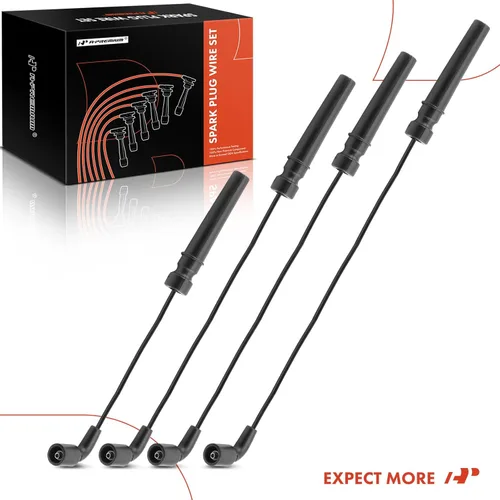 Vista 8 de A-Premium Juego de 4 cables de bujía de encendido compatibles con Chevrolet Aveo 2004-2008, Aveo5 2006-2008 y Daewoo Lanos 1999-2002 y Pontiac Wave