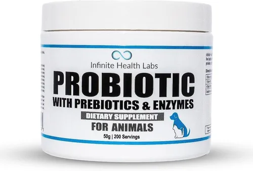 Probióticos para perros y gatos – Formulado por veterinarios, fabricado en Estados Unidos, prebiótico y enzimático para mascotas en polvo para la