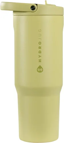 Vista 40 de HydroJug Sport - Vaso de acero inoxidable con popote, aislado al vacío, botella de agua a prueba de fugas de 20 onzas, diseño ergonómico