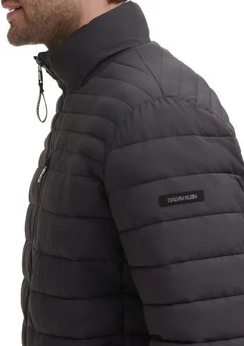 Vista 4 de Calvin Klein Abrigo acolchado con cremallera completa para hombre