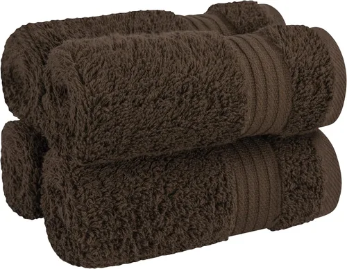 Vista 572 de Cotton Paradise 100% Cotton Turkish Washcloth Set for Bathroom, 4 Piece Soft Absorbent Small Hand Face Towels Wash Rags, Lilac
