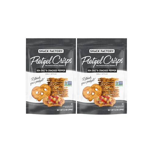 Vista 8 de Snack Factory Pretzel Crisps Galletas de pretzel de brioche, bolsa de 7.2 onzas