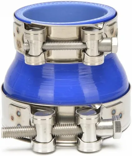 Vista 7 de Manguera universal de acoplador recto de silicona de alto rendimiento de 4 capas con abrazaderas de perno en T