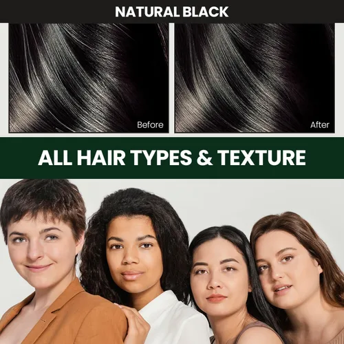 Vista 7 de Dongsung Herb Speedy Color Cream Natural Black - Tinte para el cabello vegano a base de hierbas coreanas, sin PPD, sin amoníaco, hipoalergénico