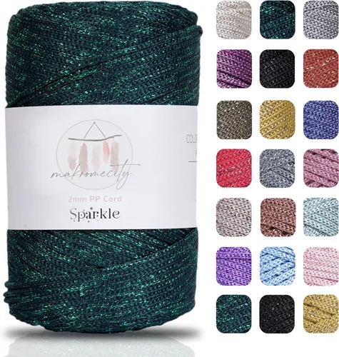 Vista 13 de Makromecity, Cordón de macramé de poliéster de 2 mm x 250 yardas (750 pies) Cordón de macramé de 2 mm de polipropileno para arte y manualidades