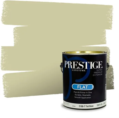 Vista 212 de Prestige Paints - Pintura exterior e imprimación en uno, 1 galón, plano, compatibilidad comparable con el color menta «Whipped Mint» de Behr