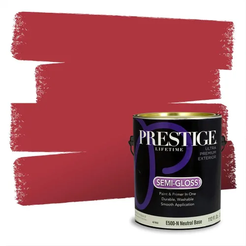 Vista 619 de Prestige Paints Pintura exterior e imprimación en uno, 1 galón, plano, coincidencia comparable de Valspar* Amber Rose*