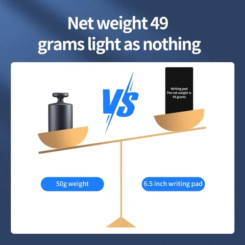 Vista 7 de Amoretti Sonnet Mini tableta de escritura LCD, almohadillas de dibujo electrónicas reutilizables borrables de 6.5 pulgadas, almohadilla electrónica