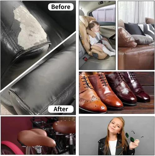 Vista 7 de Parche de reparación de cuero Numola, parche autoadhesivo para sofás, asientos de automóvil, sofás, bolsos, chaquetas