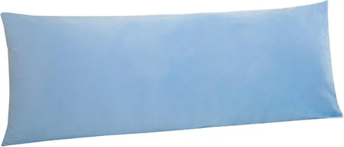 Vista 18 de NTBAY 1 paquete de funda de almohada corporal de terciopelo con cremallera, súper suave y acogedora, funda de almohada larga de franela mullida