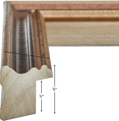 Vista 3 de Craig Frames 314BR - Marco de fotos de bronce adornado, 4 x 6 pulgadas, juego de 4