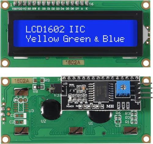 Vista 2 de 4 unids LCD1602 1602 módulo LCD pantalla azul 16x2 carácter pantalla LCD con IIC I2C interfaz serie adaptador módulo