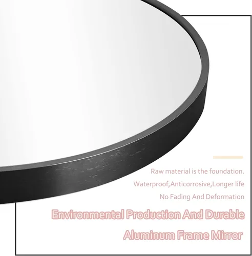 Vista 5 de MIRUO Espejo arqueado de longitud completa, 65 x 22 pulgadas, marco de aleación de aluminio, espejo de suelo con soporte, espejo grande