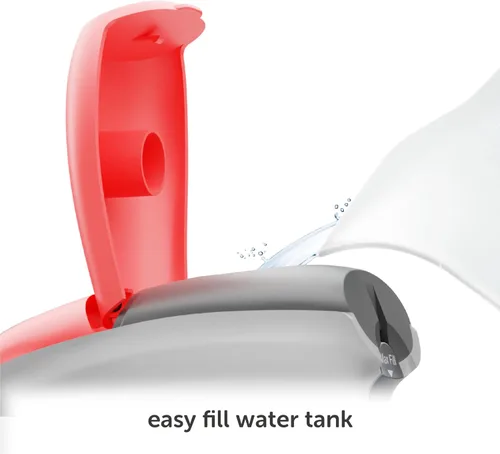 Vista 6 de Oliso M3Pro Project Steam Iron with Solemate (Coral) + 100% Cotton Durable Ironing Board Cover (Coral)