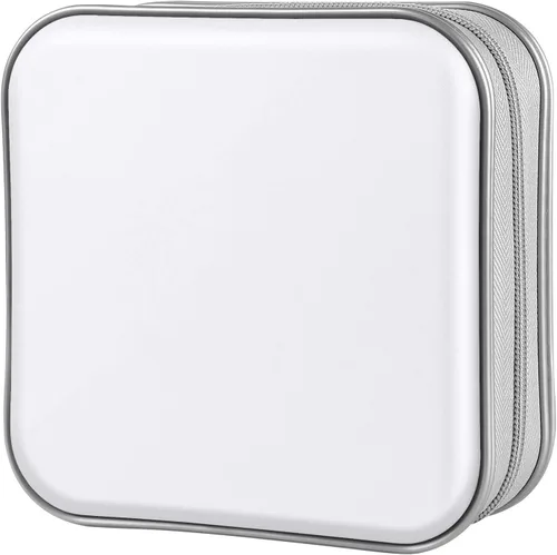 Vista 73 de Funda para CD, capacidad para 40 unidades, para CD/DVD, cartera, de plástico duro, DVD, para coche, hogar, oficina, viajes (negro)