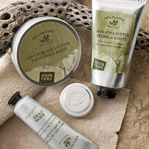 Vista 5 de Pre de Provence Beurre De Karité Colección Hidratante, Manteca De Karité Enriquecida Nutritiva, Manteca De Karité Pura, 35 ML, Sin Perfume