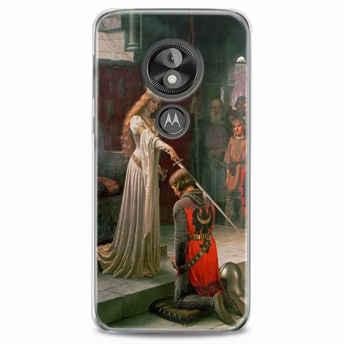 Vista 7 de Funda de TPU compatible con Motorola G9 G8 Plus G7 E20 P40 Z4 Edge 20 G22 Stylus Accolade Design Cute Edmund Leighton dibujo de silicona flexible