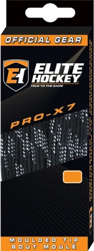 Elite Hockey - Agujetas para patín de hockey con puntas de algodón moldeado amplias PRO-X7 (Color y tamaño a elección)